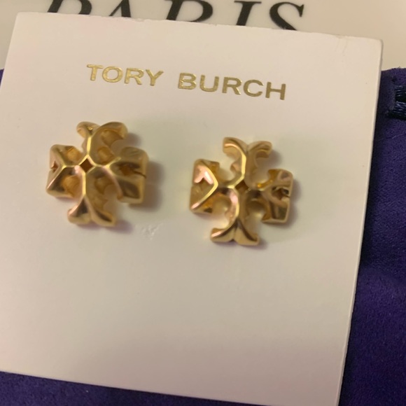 🔥🔥HOT PRICE🔥🔥NEW TORY BURCH ROXANNE LOGO STUDS - Picture 6 of 6